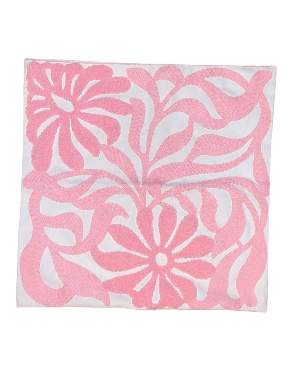 Alysheer Farmhouse Floral Leaves Embroidered Decorative Throw Pillow Cover NWT - Picture 2 of 3